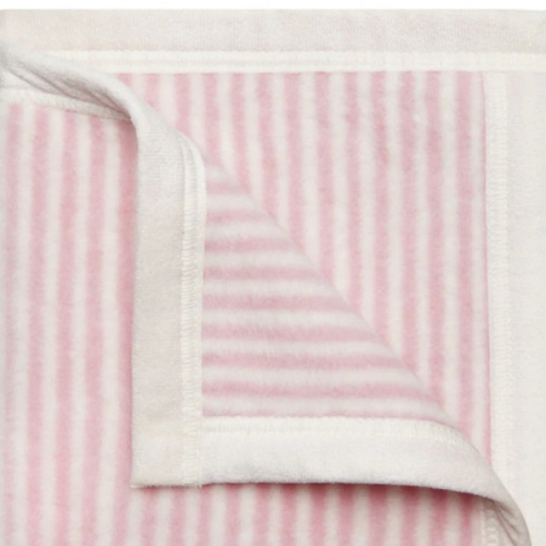 Sweet Pea Stripe Blush Mini Blanket