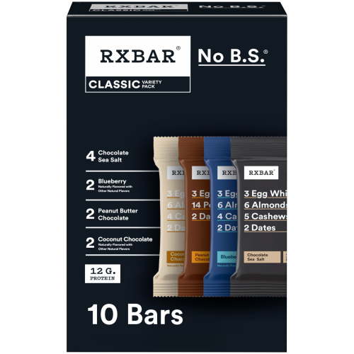 RXBAR, Variety Pack Protein Bars, 10 Count