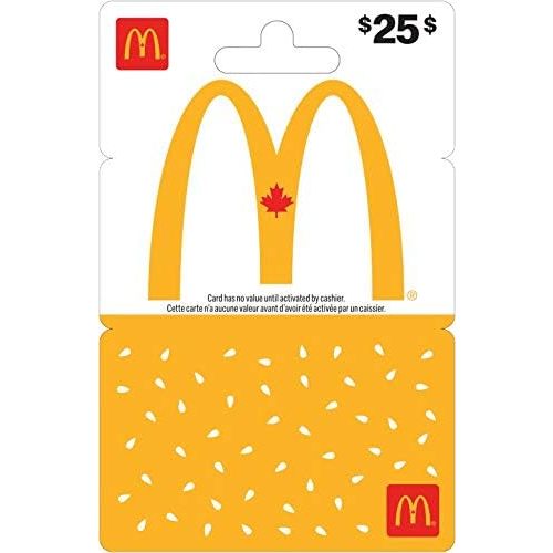 McDonald's Physical Gift Card - $25