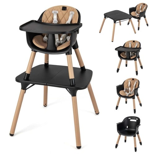 5 in 1 Convertible Highchair Booster Seat Infant Feeding Chair
