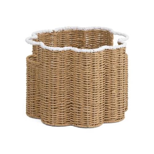 Large Basket With Scalloped Accent | Home | TJ Maxx