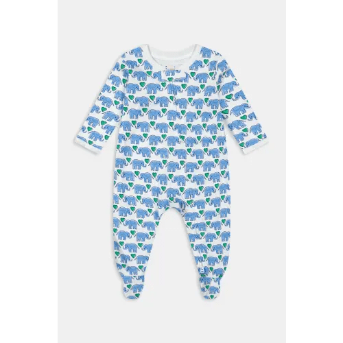 Infant Hathi Hearts Zipper Footie