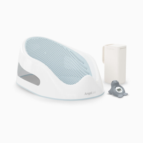 Angelcare Soft-Touch Baby Bath Support Bundle - Aqua, 3-Piece