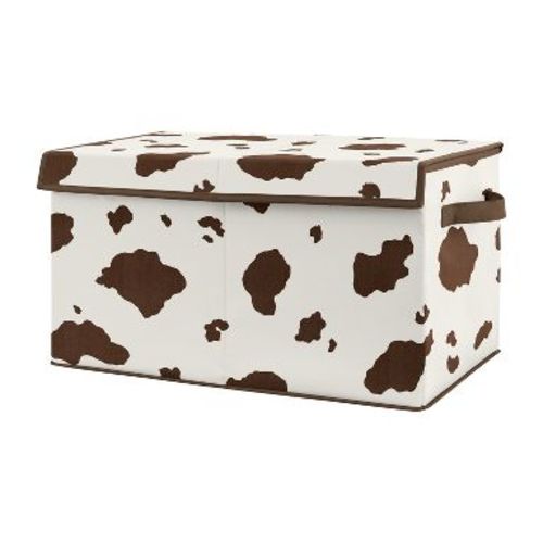 Sweet Jojo Designs Boy Fabric Storage Toy Bin Wild West Brown and Off White