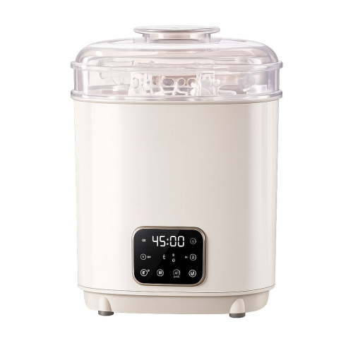 6-in-1 Baby Bottle Sterilizer and Dryer, Steam Sterilizer with 100°C High Temperature Sterilization, 360° Hot Air Drying, 72H Storage