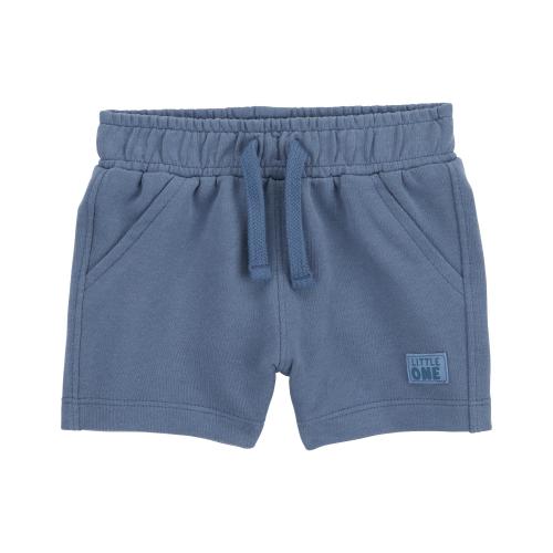 Baby Pull-On French Terry Shorts - Style,Navy