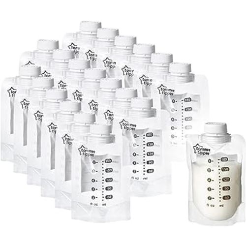Tommee Tippee Breast Milk Pouches, Compatible with All Leading Breast Pumps and Bottle Teats, BPA-Free, Pack of 20