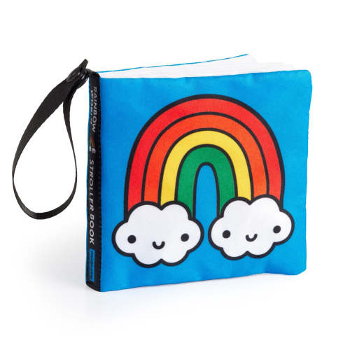 Rainbow World Crinkle Fabric Stroller Book - Mudpuppy