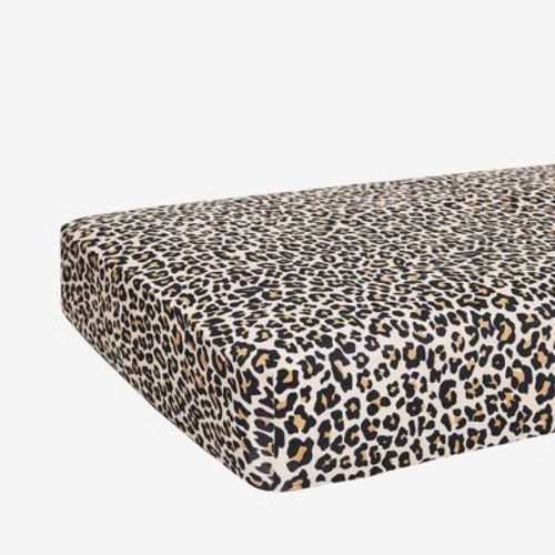 Girls Lana Leopard Crib Sheet - Posh Peanut