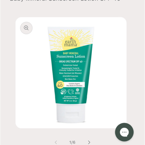 Baby Mineral Sunscreen Lotion SPF 40 | Non-nano Zinc
