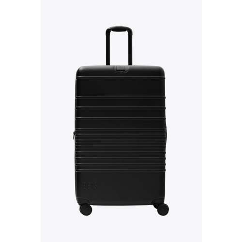 BÉIS 'The Large Check-In Roller' in Black - 29 inch Checked Rolling Luggage