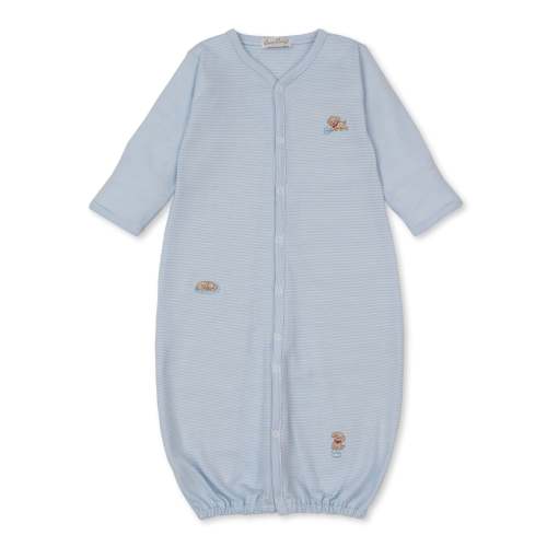 Kissy Kissy / Puppy Play Blue Stripe Convertible Gown