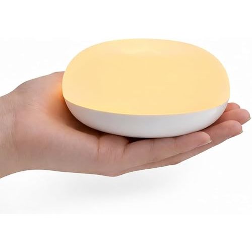 Baby Night Light 1800K No Blue Light, Nursery Night Egg Light for Breastfeeding,Amber BPA-Free Silicone Lamp with Child Lock, Dimmable Touch & Flip Control, Rechargeable Bedside Light for Kids Toddler