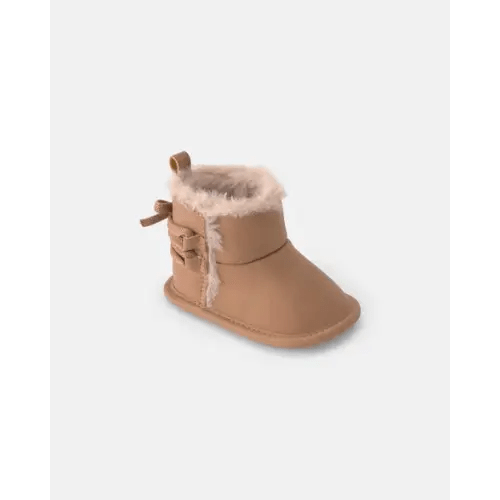 Baby Girl Teddy Fleece Boot - Brown - OshKosh B'gosh | Carter's
