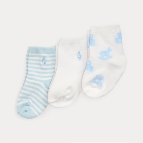 Polo Bear Ankle Sock 3-Pack