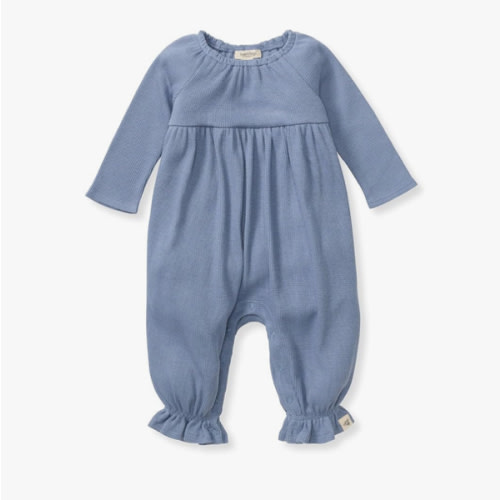 Burt's Bees Baby baby-girls Jumpsuit, 100% Organic Cotton One-piece Long Sleeve Quilted Outfit Coverall