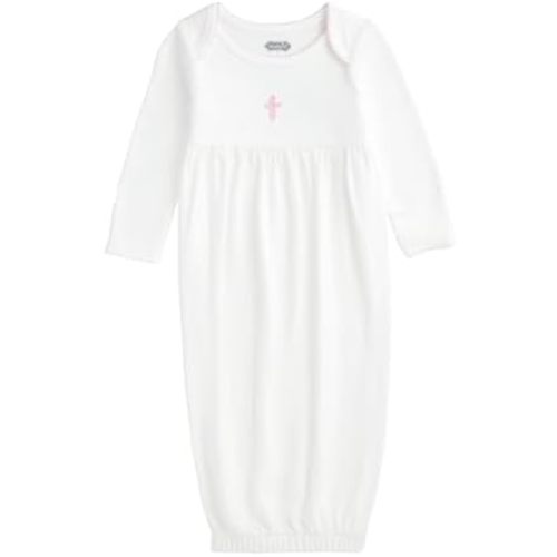 Mud Pie Baby Crochet Cross Gown