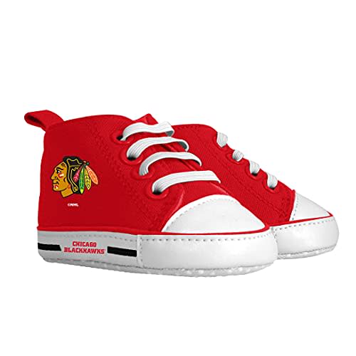 BabyFanatic Prewalkers - NHL Chicago Blackhawks - Officially Licensed Baby Shoes Red