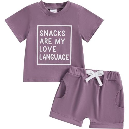 Toddler Baby Girl Summer Outfit Short Sleeve T Shirt Top Casual Shorts Set Infant Newborn Clothes 6 12 18 24 Month