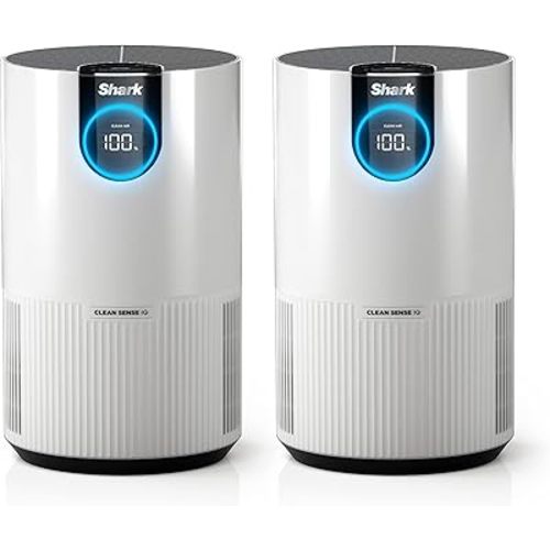 Shark Clean Sense Air Purifier 2 pack, Clean Sense, HP102PK2, White