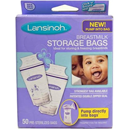 LANSINOH BREASTMILK STRGE BAGS 50 CT (3 pack)