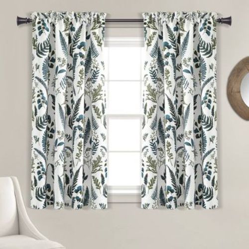 Set of 2 Devonia Allover Light Filtering Window Curtain Panels - Lush Décor