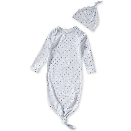 Starting Out Baby Boys Long Sleeve Star Print Sleep Gown & Hat Set