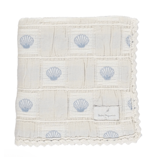 Bebe Organics Blue Shell Blanket