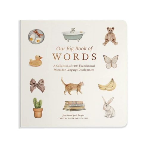 Our Big Book of First Words: A Collection of 100+ Foundational Words for Language Development (Tabitha Paige Children's Book Series)
