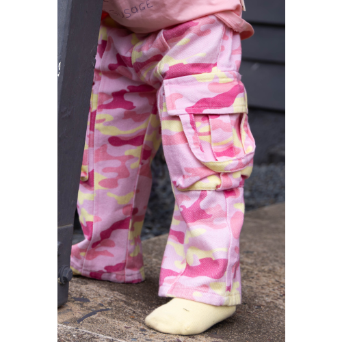 Camo Cargo Pant ✿ Pink Lemonade – Poss & Soss