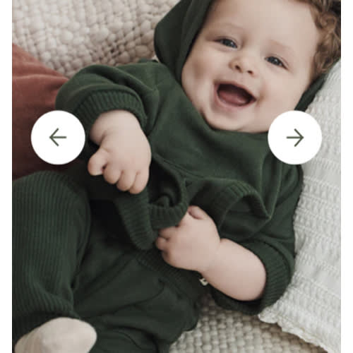 2-Piece Organic Cotton Hacci Sweatshirt and Jogger Set - black forest | easy-peasy Soft, Sustainably Made Childrenswear