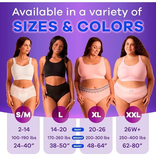Always Discreet Adult Incontinence & Postpartum Incontinence Underwear for Women, Small/Medium, Maximum Protection, 32 Count (Packaging may vary)