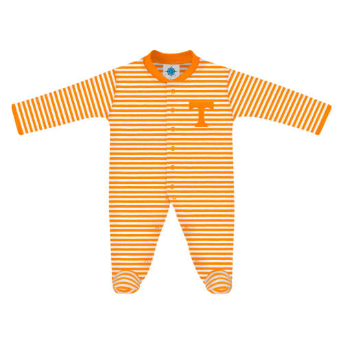 Tennessee Volunteers Striped Footed Romper | College Baby