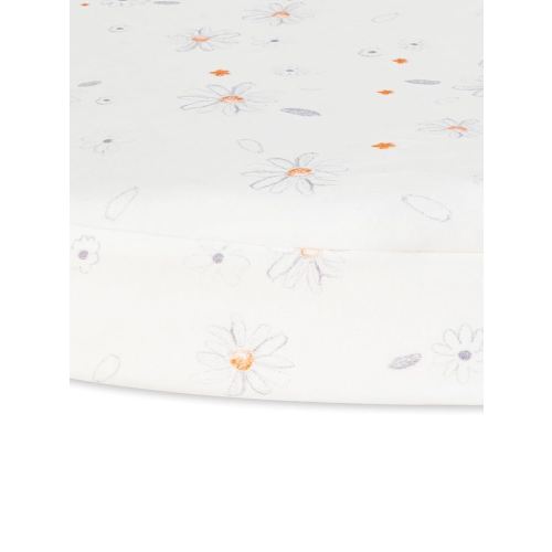 Under The Nile Organic Cotton Bassinet Sheet, Shadow Floral. Size 28" x 18"