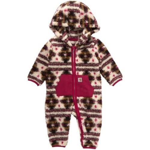 Carhartt baby-girls Long-sleeve Sherpa Zip-front Hooded Coverall