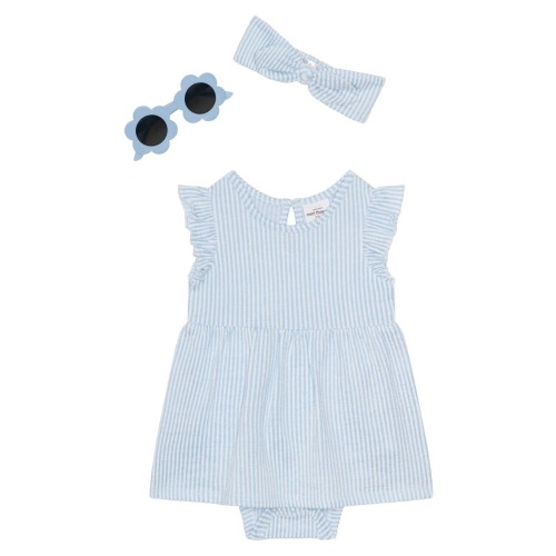 Knit Dress, Headband and Sunglasses Set (9M)