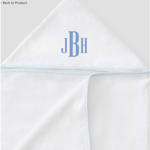 Toddler Personalized Hooded Towel