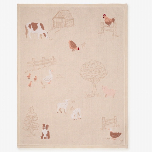 Petite Farmstead Knit Blanket – Elegant Baby