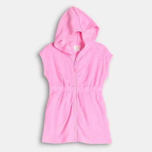 Baby & Toddler Girl Jumping Beans® Swim Cover-Up with Hood