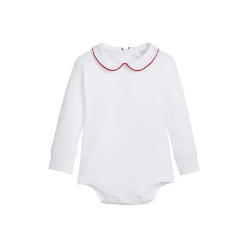 Piped Peter Pan Onesie - Red