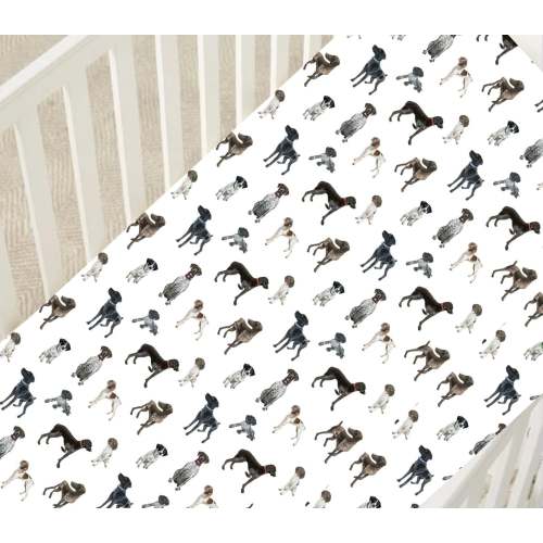 German Shorthaired Pointer - Crib Sheets