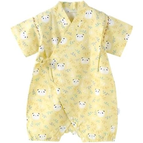Baby Japanese Kimono Robe Cotton Infant Comfy Loose Pajamas