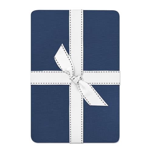 Butterblu Frankie Fitted Crib Sheet 100% Organic Cotton for Baby & Toddler Mattress, Breathable for Boys & Girls, Navy, One Size