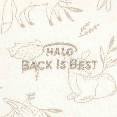 HALO 100% Cotton Sleepsack Swaddle, 3-Way Adjustable Wearable Blanket, TOG 1.5, Lullaby Forest, Newborn, 0-3 Months