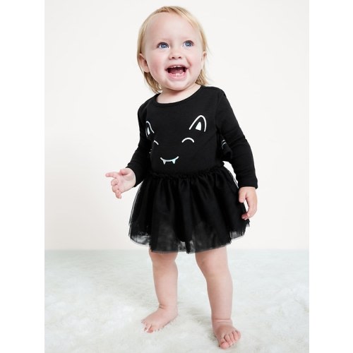 Long-Sleeve Graphic Bodysuit Tutu Dress for Baby | Old Navy