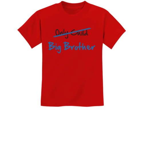 Tstars Boys Unisex Big Brother Shirt Gift for Future Big Brother Children Shirts Only Child to Big Brother Best Gift Idea Youth Birthday Pregnancy Announcement Big Bro Gifts for Brother Kids T Shirt