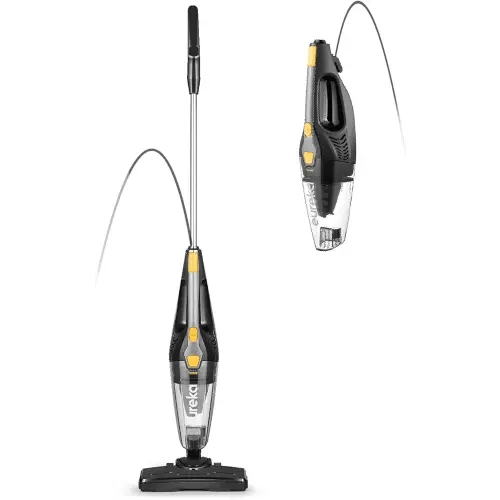 Eureka Blaze Stick Vacuum Cleaner, Powerful Suction 3-in-1 Small Handheld Vac with Filter for Hard Floor Lightweight Upright Home Pet Hair, Dark Black