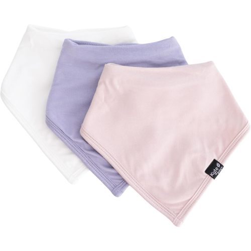 KYTE BABY Rayon made from Bamboo Baby Bib, 3 Pack (Blush, Cloud, Taro)