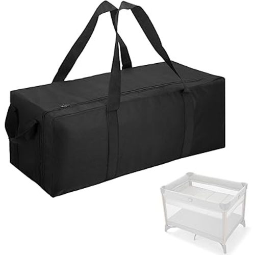 Carrying Bag Compatible with Graco Pack n Play, Replacement Nylon Foldable Travel Carrying Case for Graco Pack n Play, Lightweight & Waterproof Storage Bag for Airplane and Train Travel