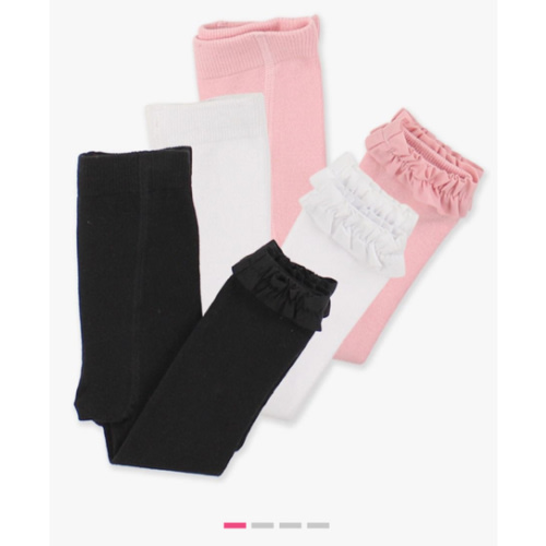 3-Pack Footless Ruffle Tights